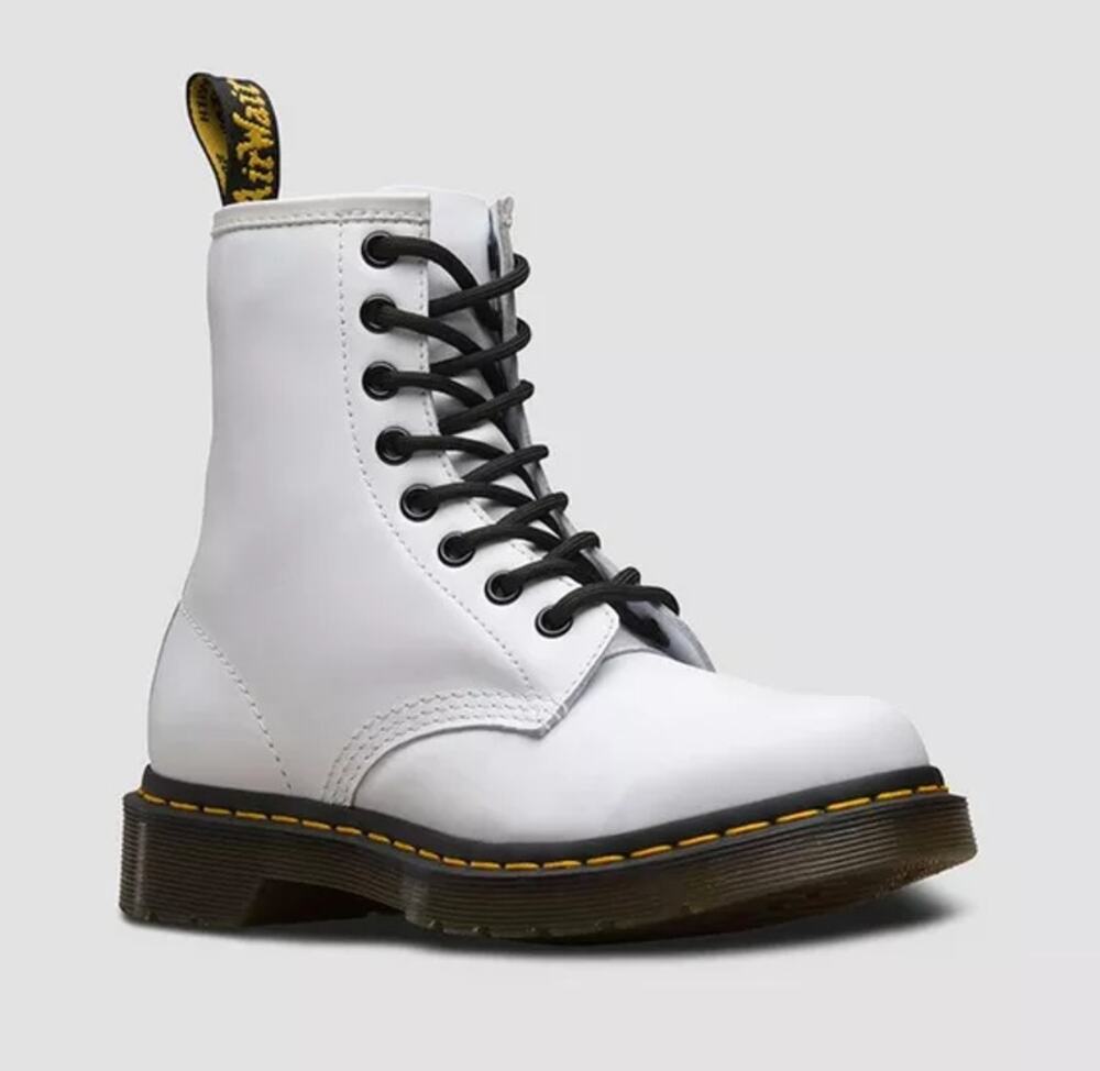 DR. MARTEN 1460 Softy T Leather Lace Up Combat Boots Sz 10